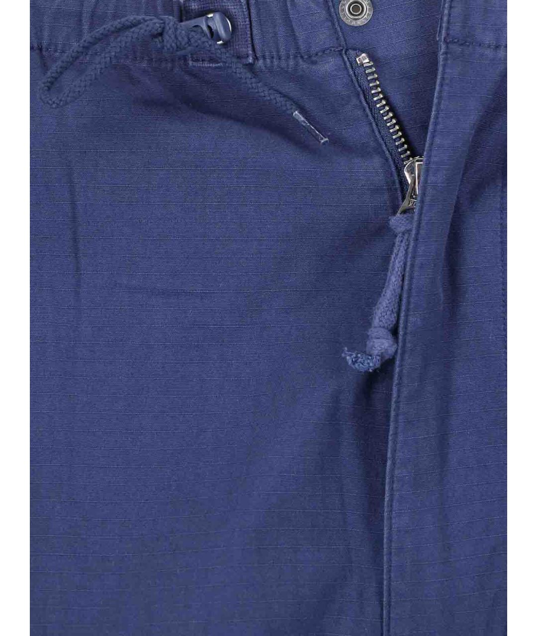 POLO RALPH LAUREN Синие хлопковые повседневные брюки, фото 5