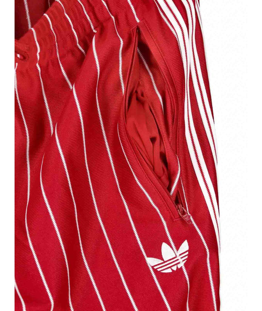 ADIDAS Красные полиэстеровые повседневные брюки, фото 5