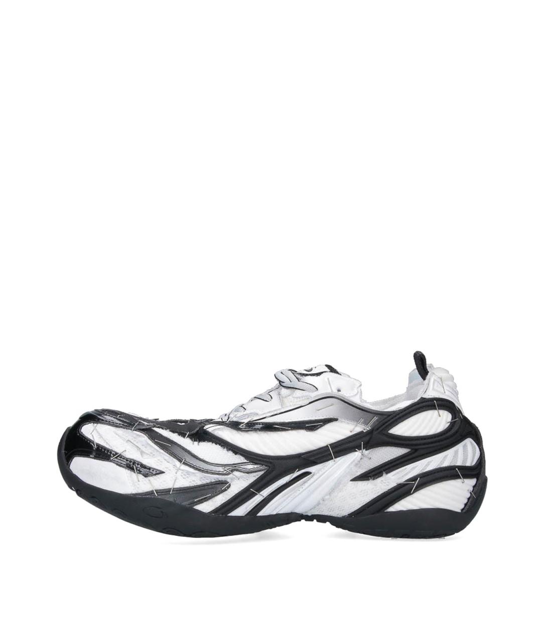 BALENCIAGA Белые синтетические низкие кроссовки / кеды, фото 3