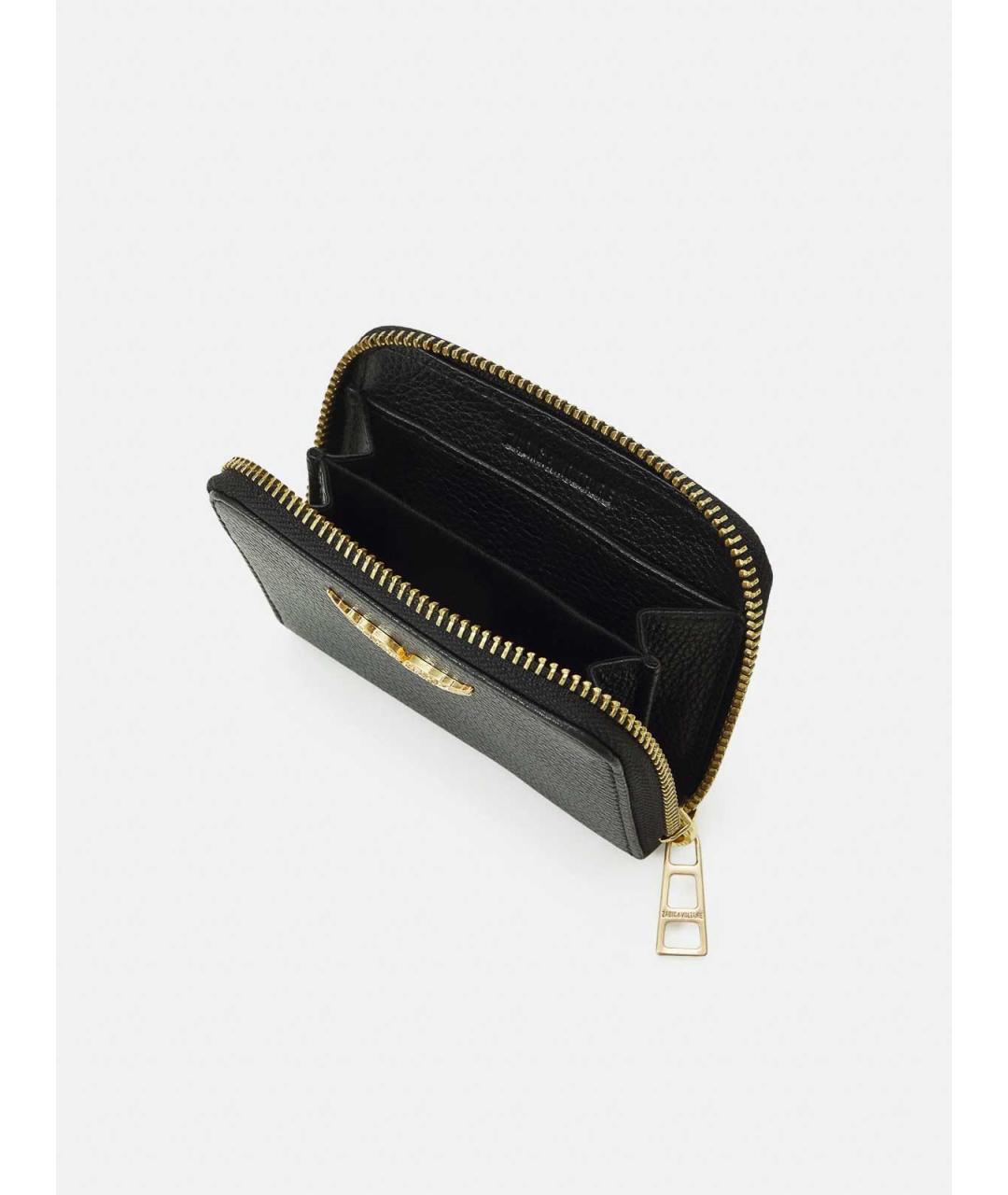 ZADIG & VOLTAIRE Черный кожаный кошелек, фото 3
