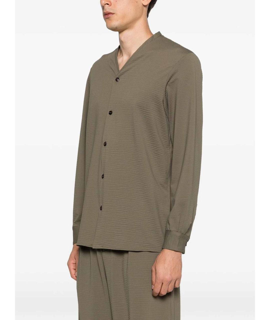 EMPORIO ARMANI Хаки кэжуал рубашка, фото 3