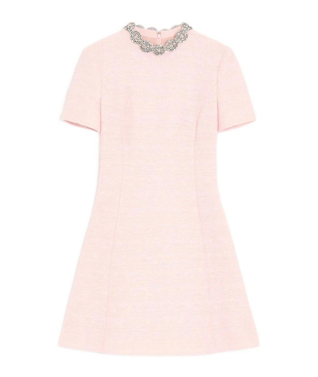 VALENTINO Розовое хлопковое повседневное платье, фото 1