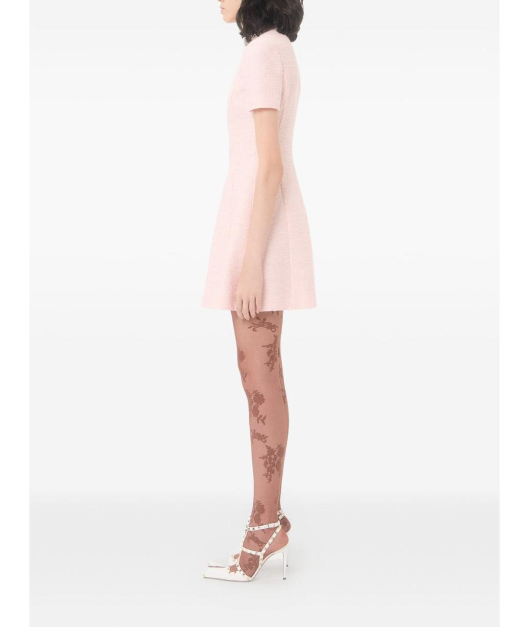 VALENTINO Розовое хлопковое повседневное платье, фото 6