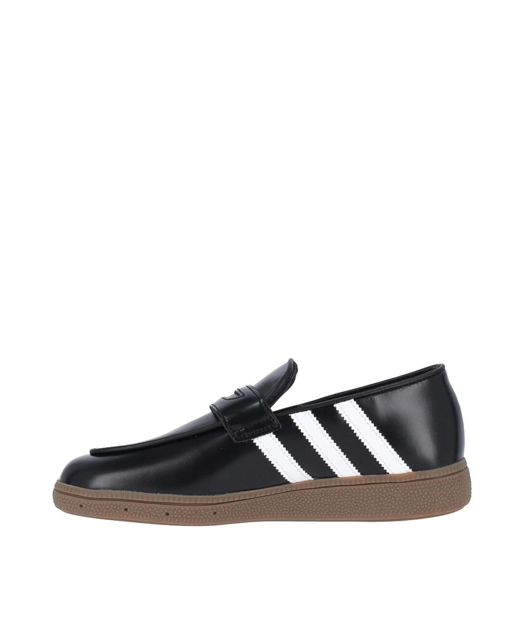 ADIDAS Черные кожаные лоферы, фото 3
