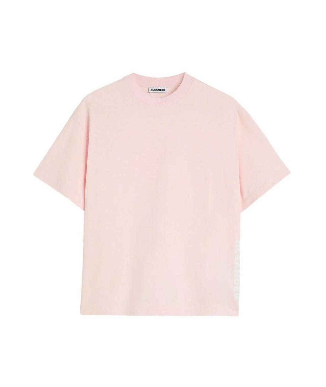 JIL SANDER Розовая хлопковая футболка, фото 1