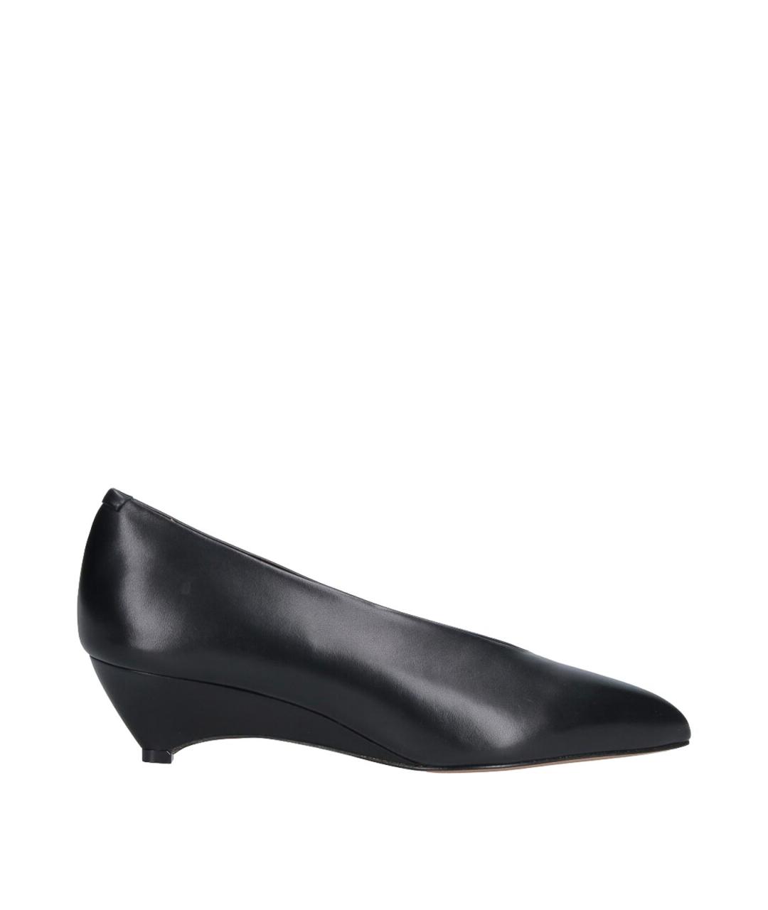 JIL SANDER Черные кожаные туфли, фото 1