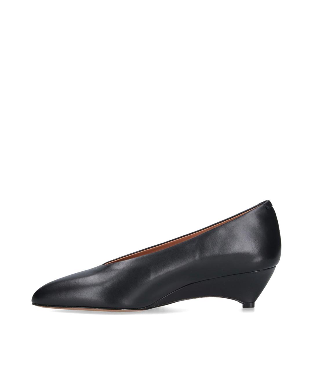 JIL SANDER Черные кожаные туфли, фото 3