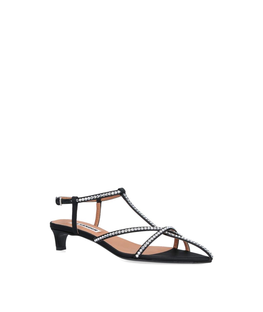 JIL SANDER Черные сандалии, фото 2