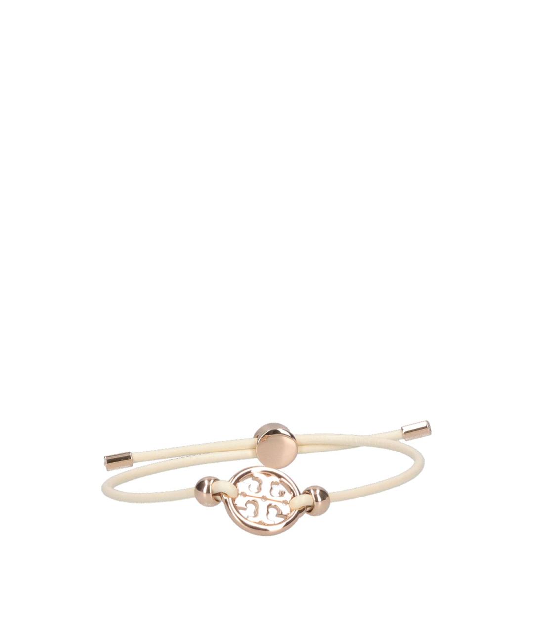 TORY BURCH Золотой кожаный браслет, фото 1