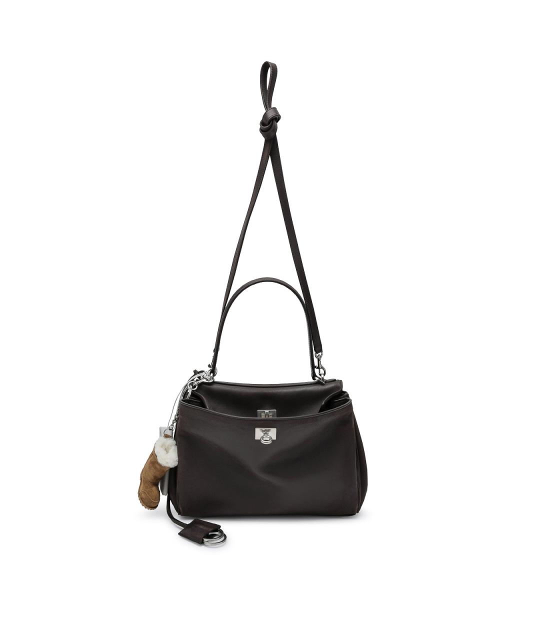 BALENCIAGA Коричневая кожаная сумка тоут, фото 4