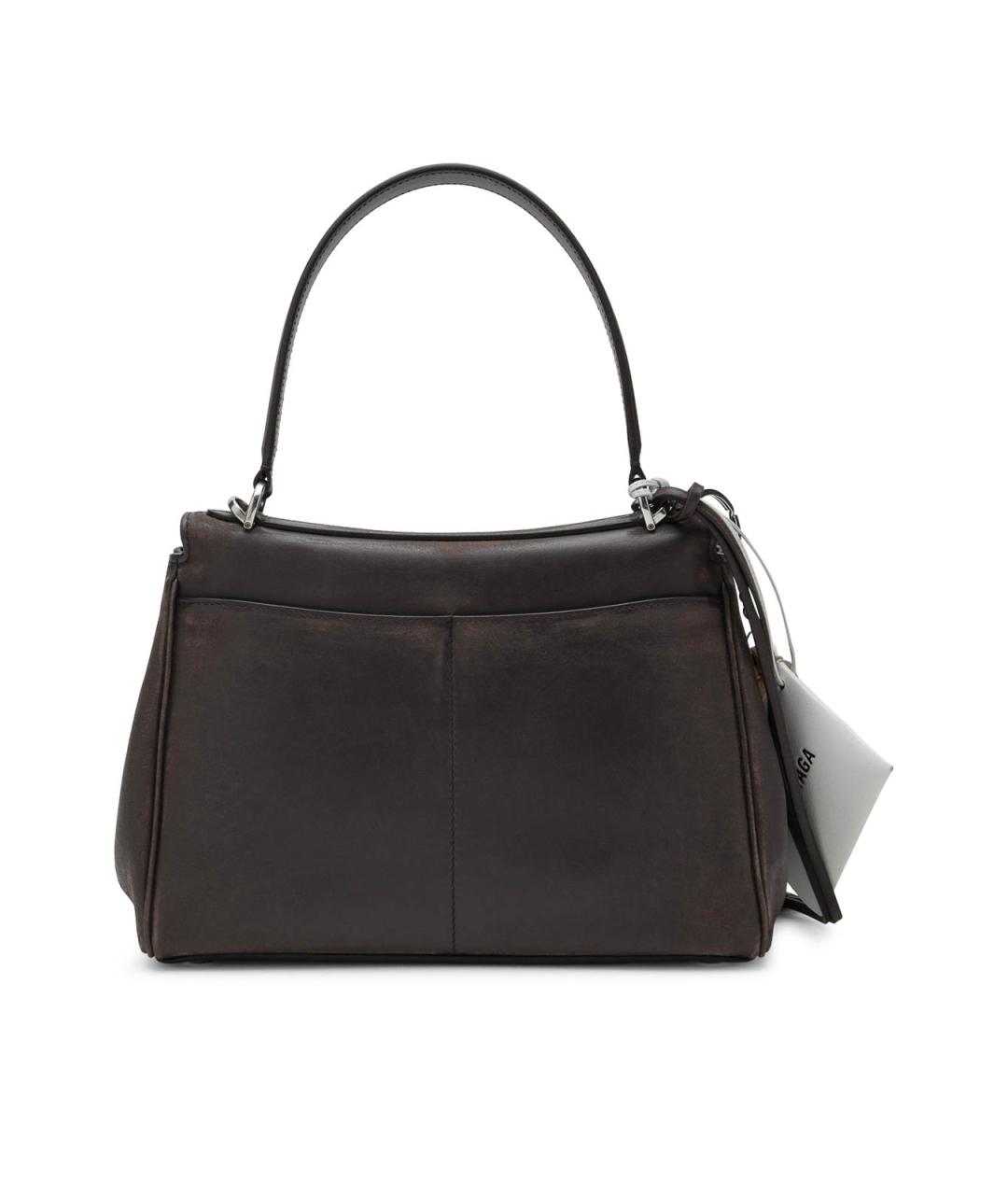 BALENCIAGA Коричневая кожаная сумка тоут, фото 3