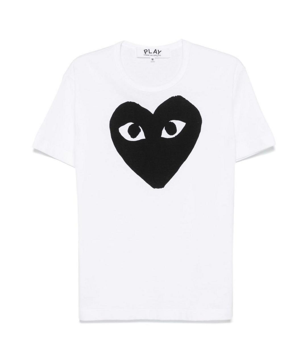 COMME DES GARÇONS Белая хлопковая футболка, фото 1