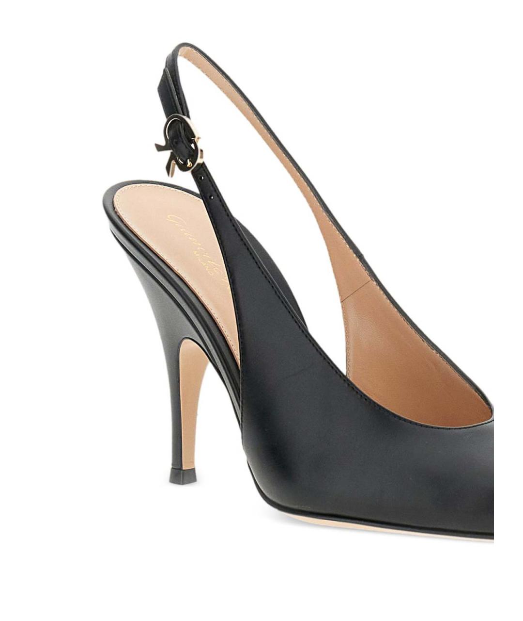 GIANVITO ROSSI Черные кожаные туфли, фото 3