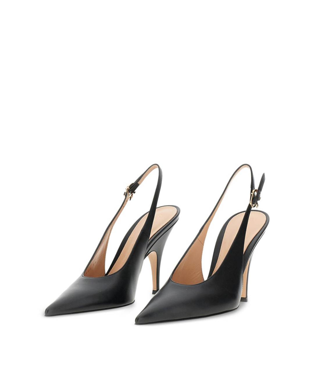 GIANVITO ROSSI Черные кожаные туфли, фото 4