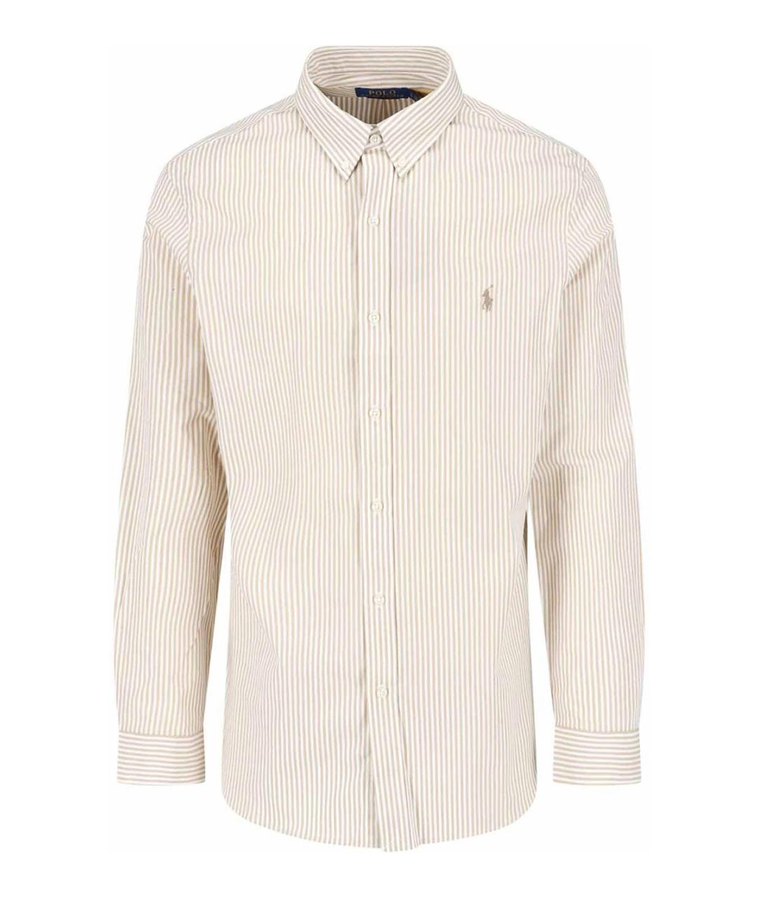POLO RALPH LAUREN Бежевая хлопковая кэжуал рубашка, фото 1