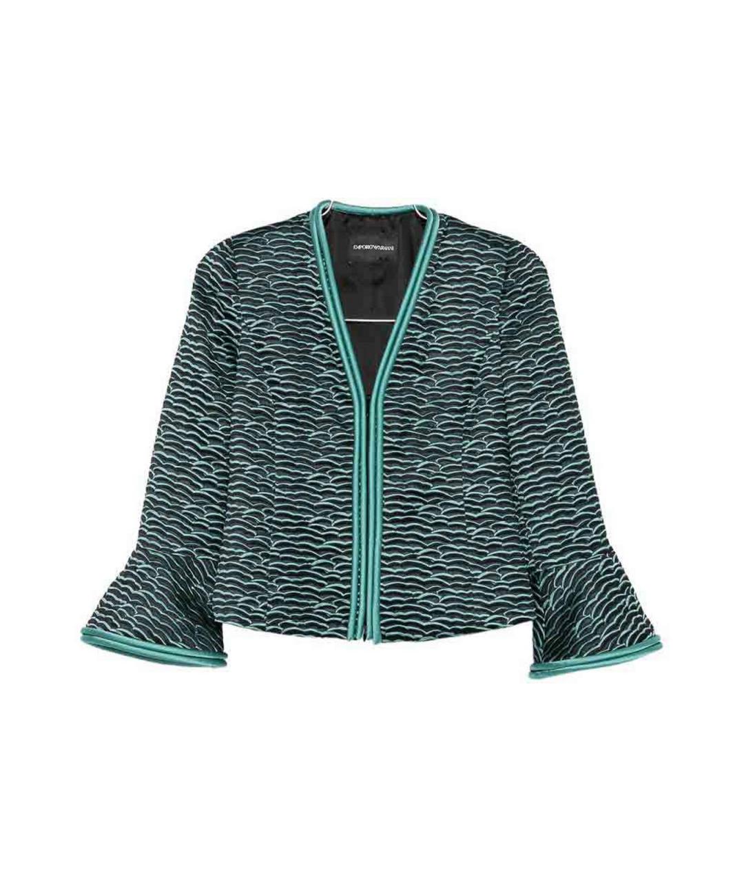 EMPORIO ARMANI Мульти полиэстеровый жакет/пиджак, фото 1