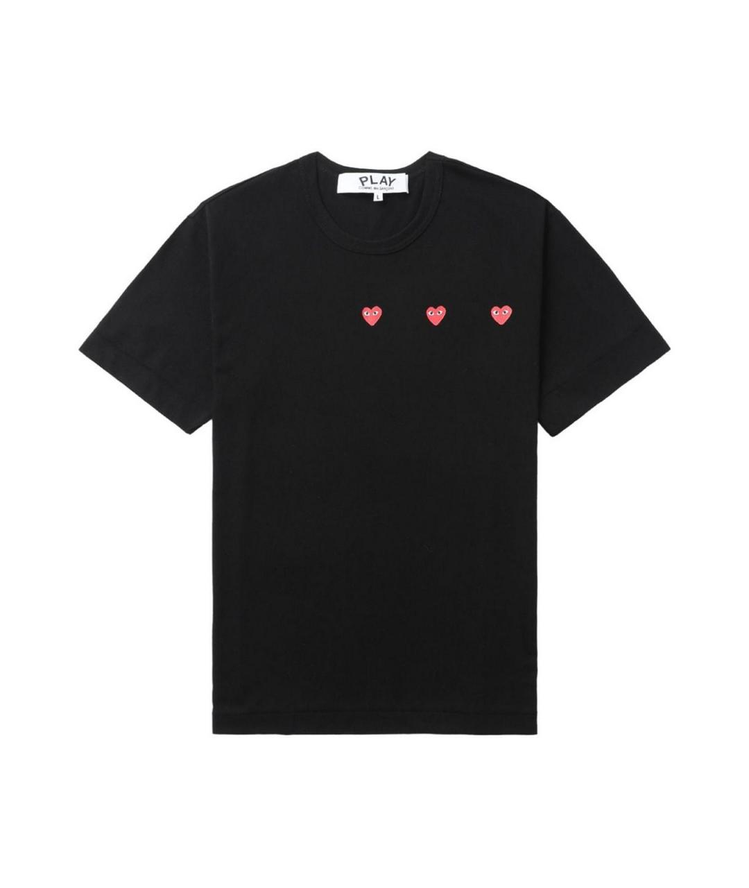 COMME DES GARÇONS Черная хлопковая футболка, фото 1