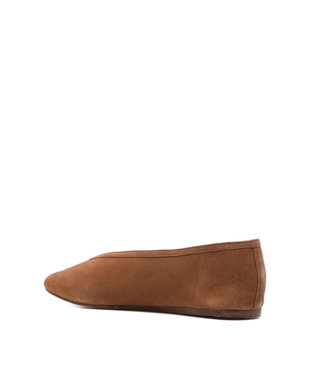 MANEBI Коричневые кожаные балетки, фото 4
