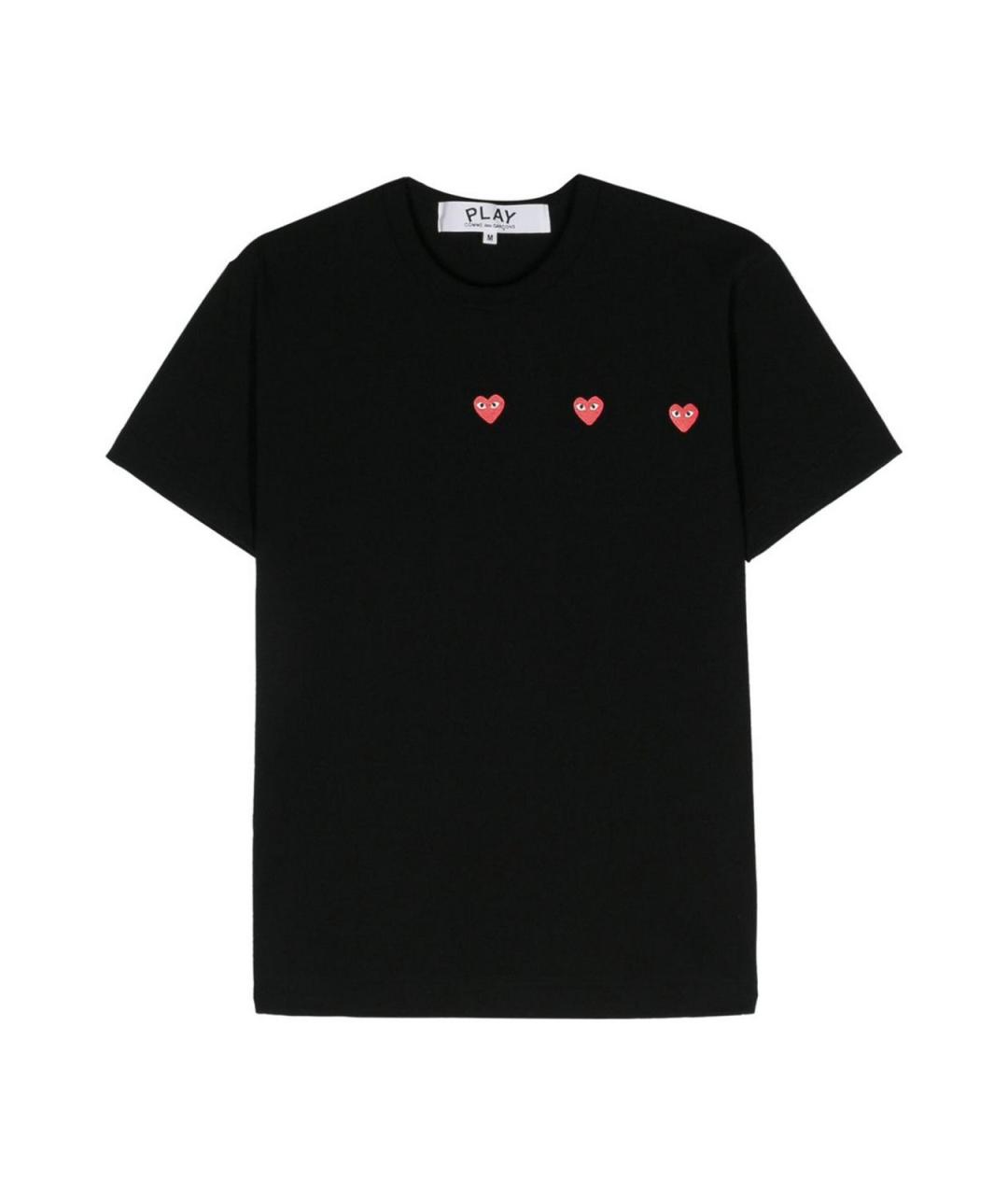 COMME DES GARÇONS Черная хлопковая футболка, фото 1