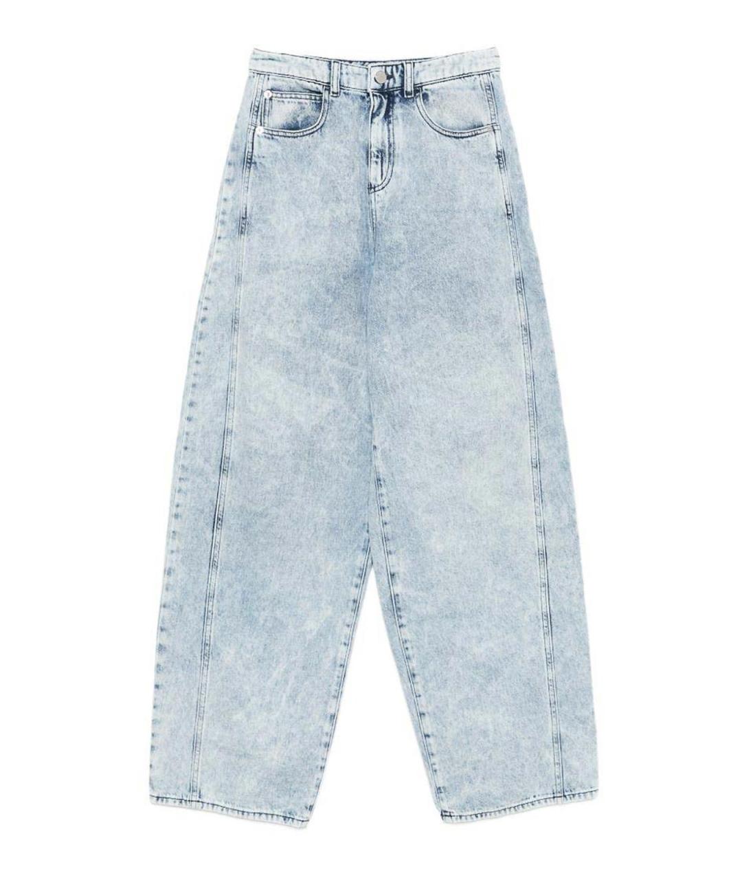 EMPORIO ARMANI Голубые прямые джинсы, фото 1