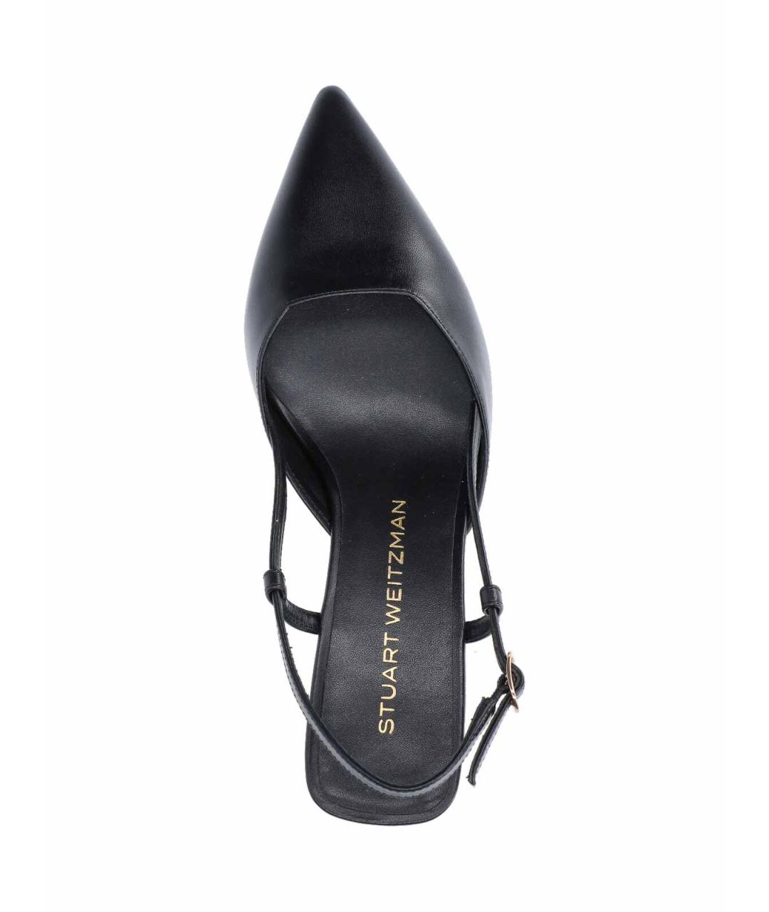 STUART WEITZMAN Черные кожаные туфли, фото 5