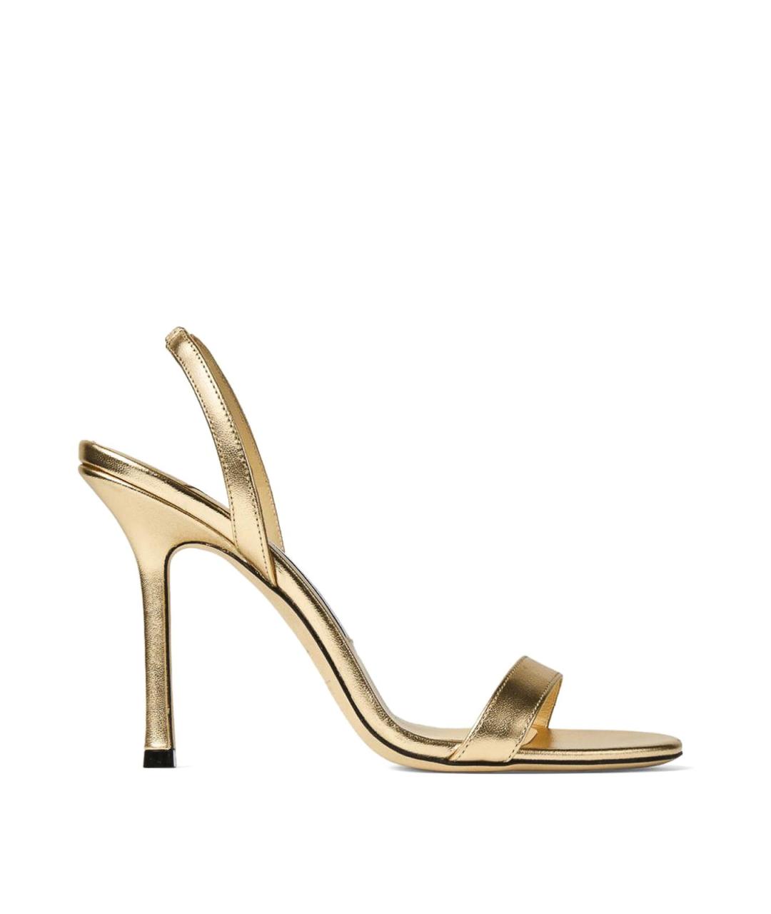 JIMMY CHOO Золотые босоножки, фото 1