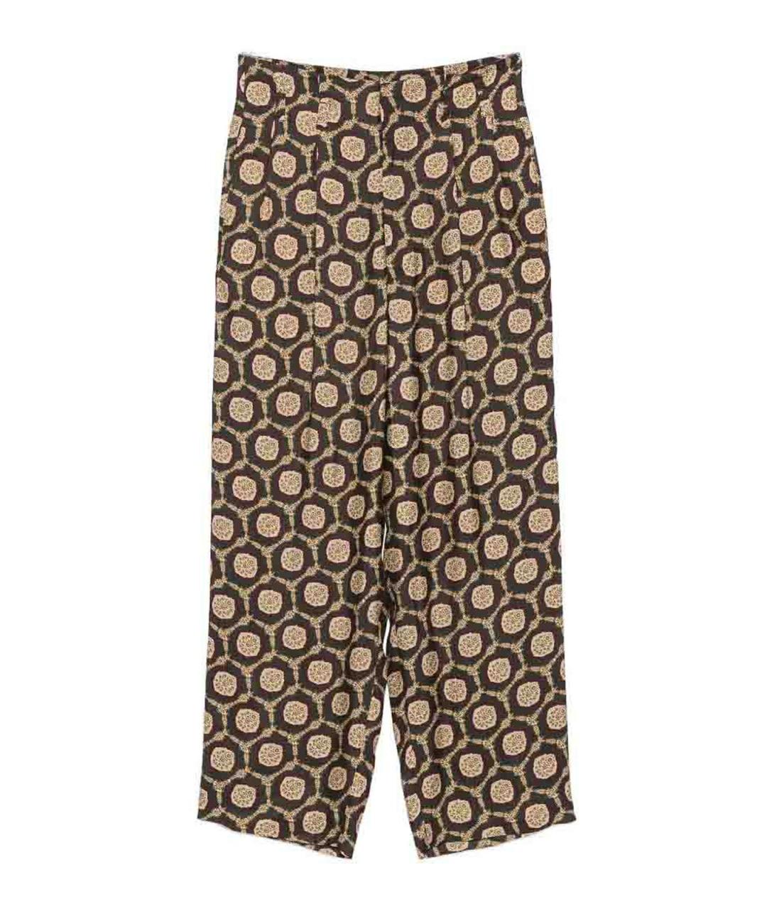 EMPORIO ARMANI Мульти вискозные повседневные брюки, фото 1