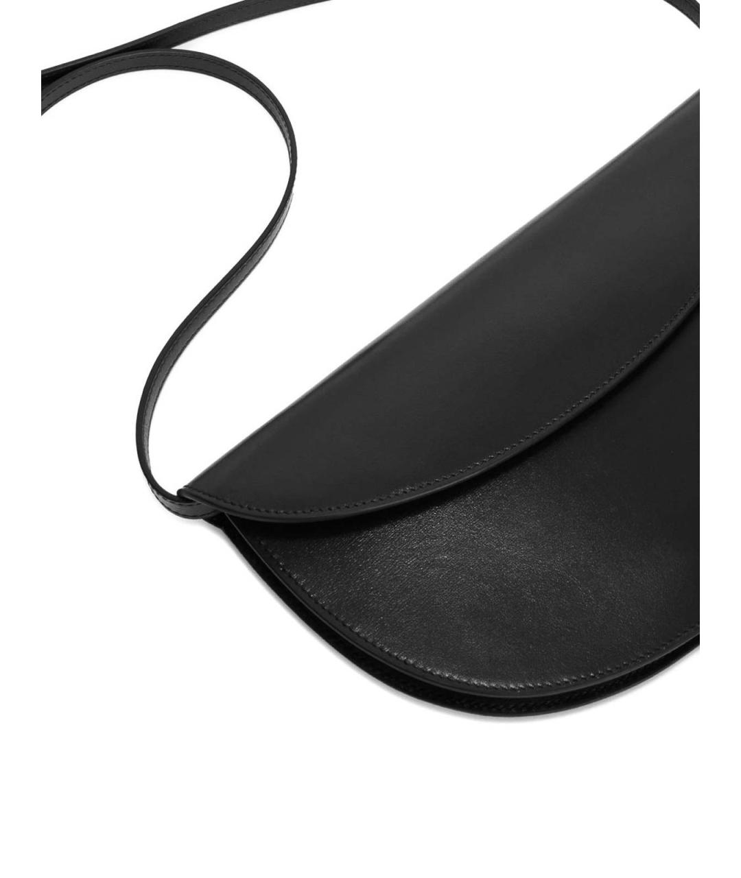 JIL SANDER Черный кожаный кошелек, фото 2