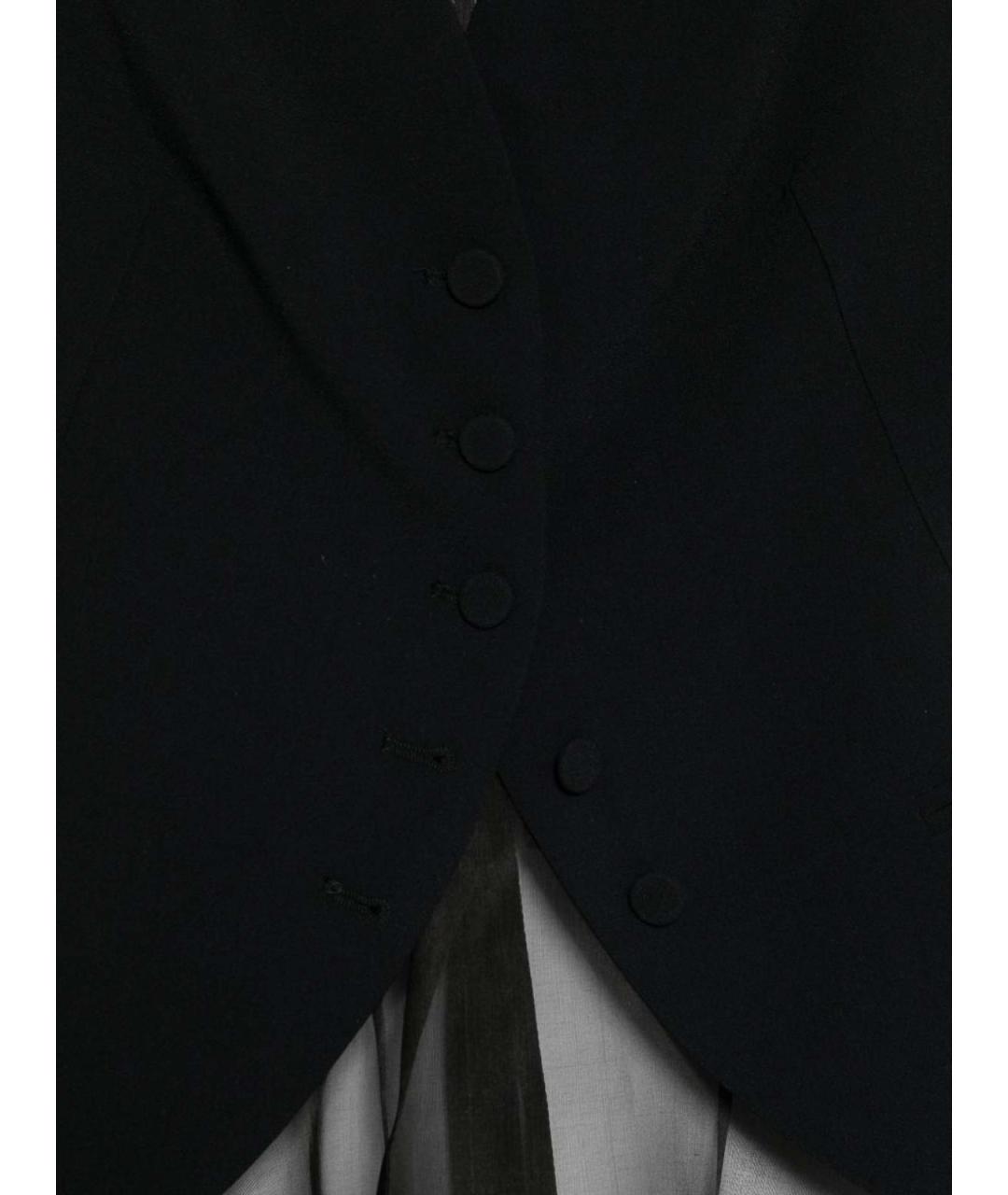 EMPORIO ARMANI Черная вискозная жилетка, фото 3