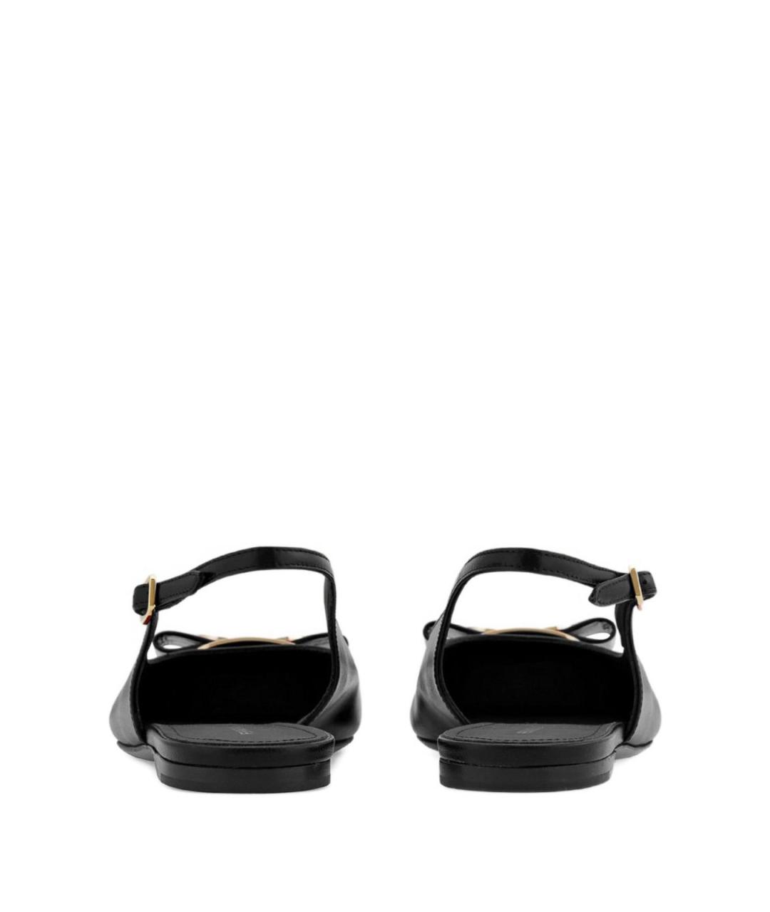 FERRAGAMO Черные кожаные туфли, фото 4