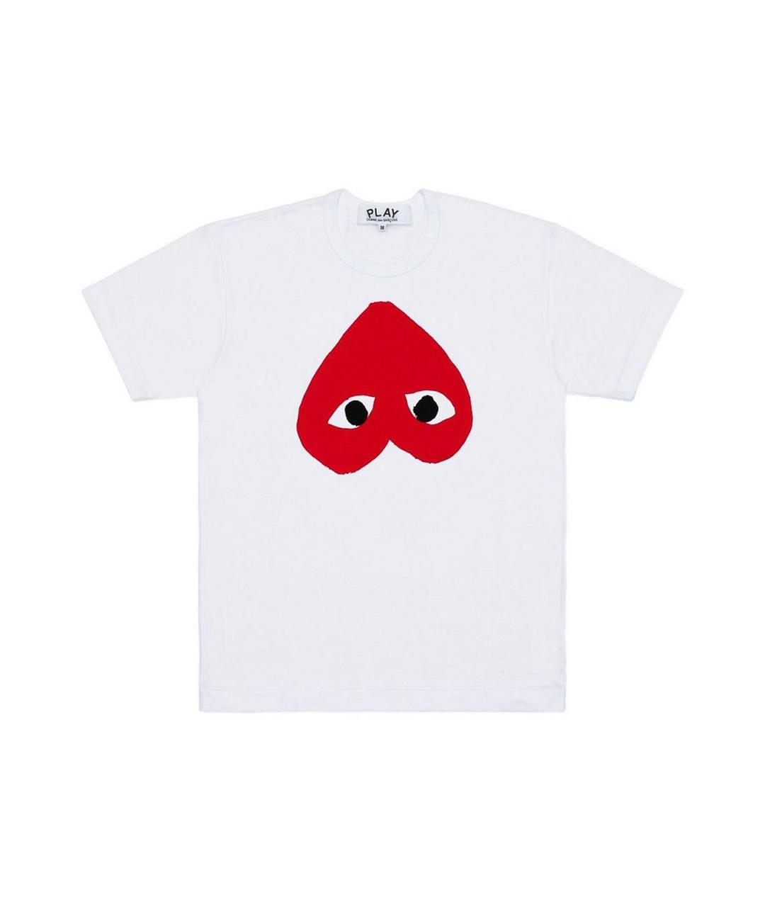 COMME DES GARÇONS Белая хлопковая футболка, фото 1