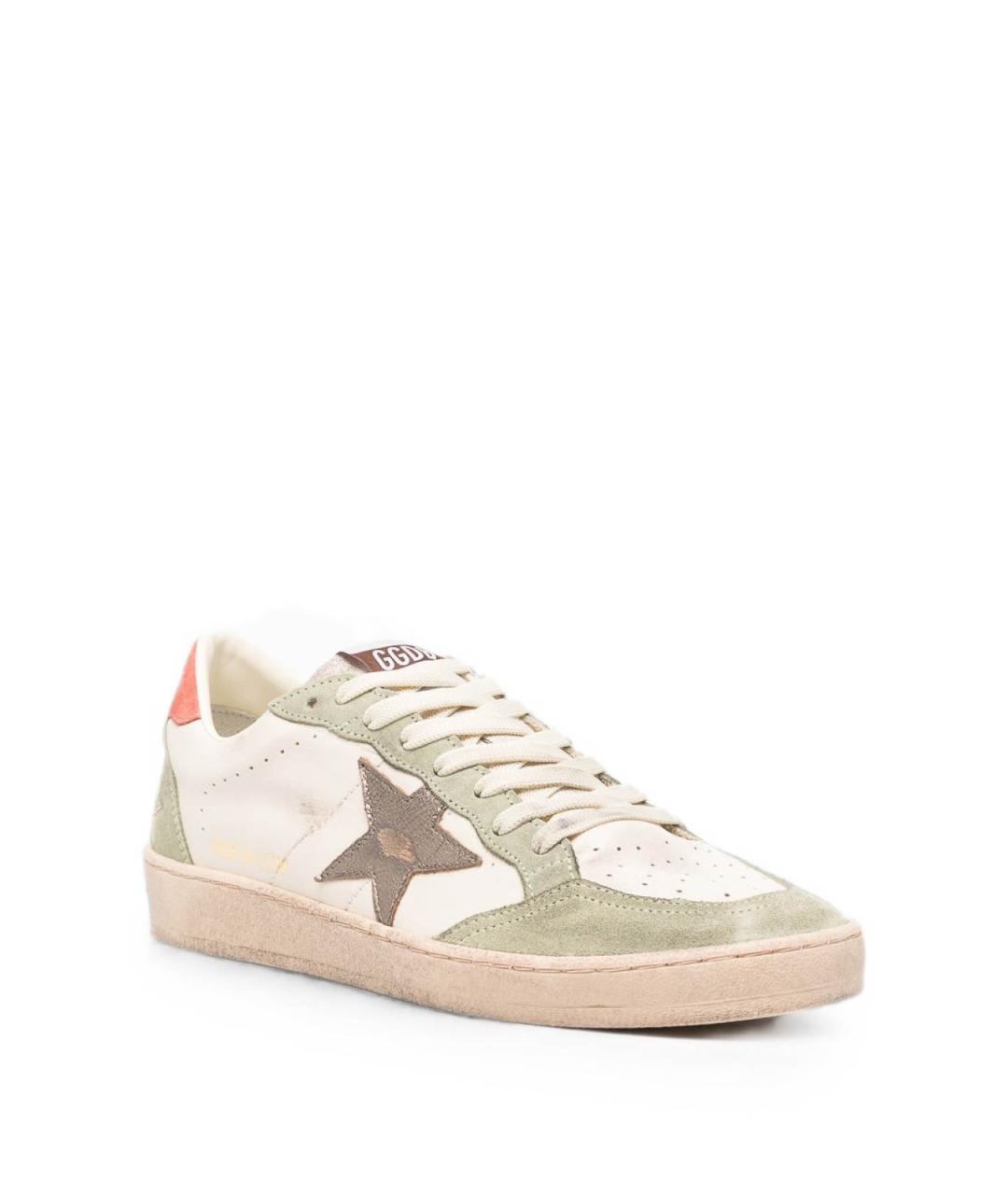 GOLDEN GOOSE Белые кожаные кеды, фото 3