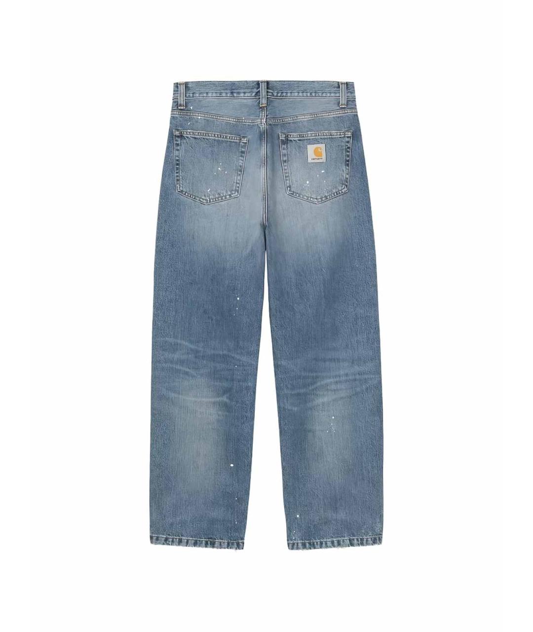 CARHARTT Синие хлопковые прямые джинсы, фото 2