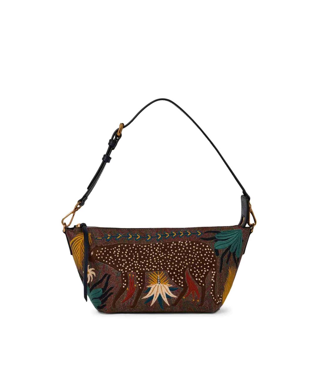 ETRO Коричневая хлопковая сумка через плечо, фото 1