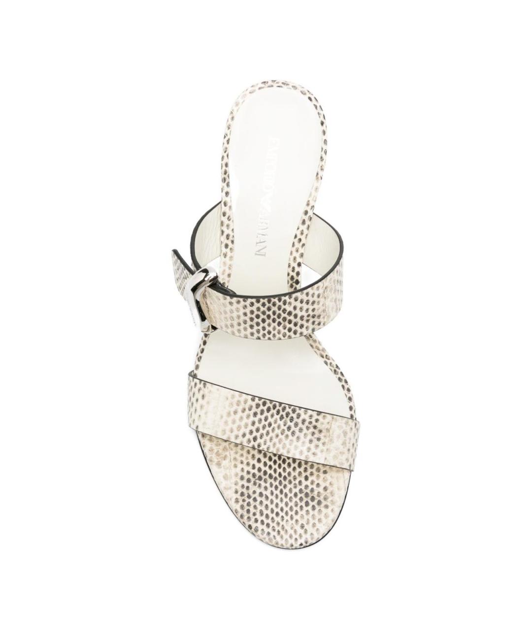 EMPORIO ARMANI Мульти кожаные мюли, фото 4
