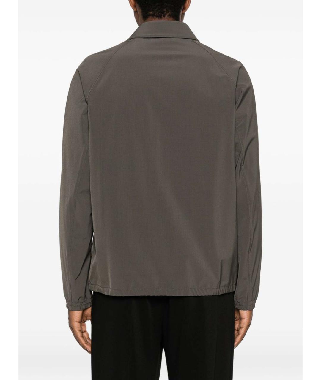 EMPORIO ARMANI Коричневая полиэстеровая куртка, фото 5