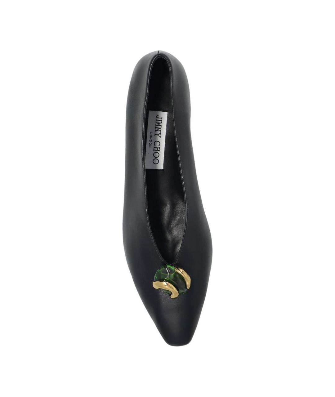 JIMMY CHOO Черные кожаные балетки, фото 5