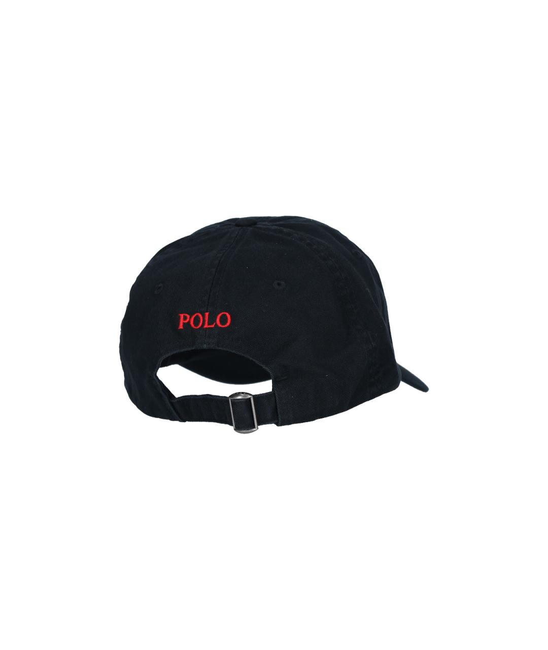 POLO RALPH LAUREN Черная хлопковая кепка/бейсболка, фото 2