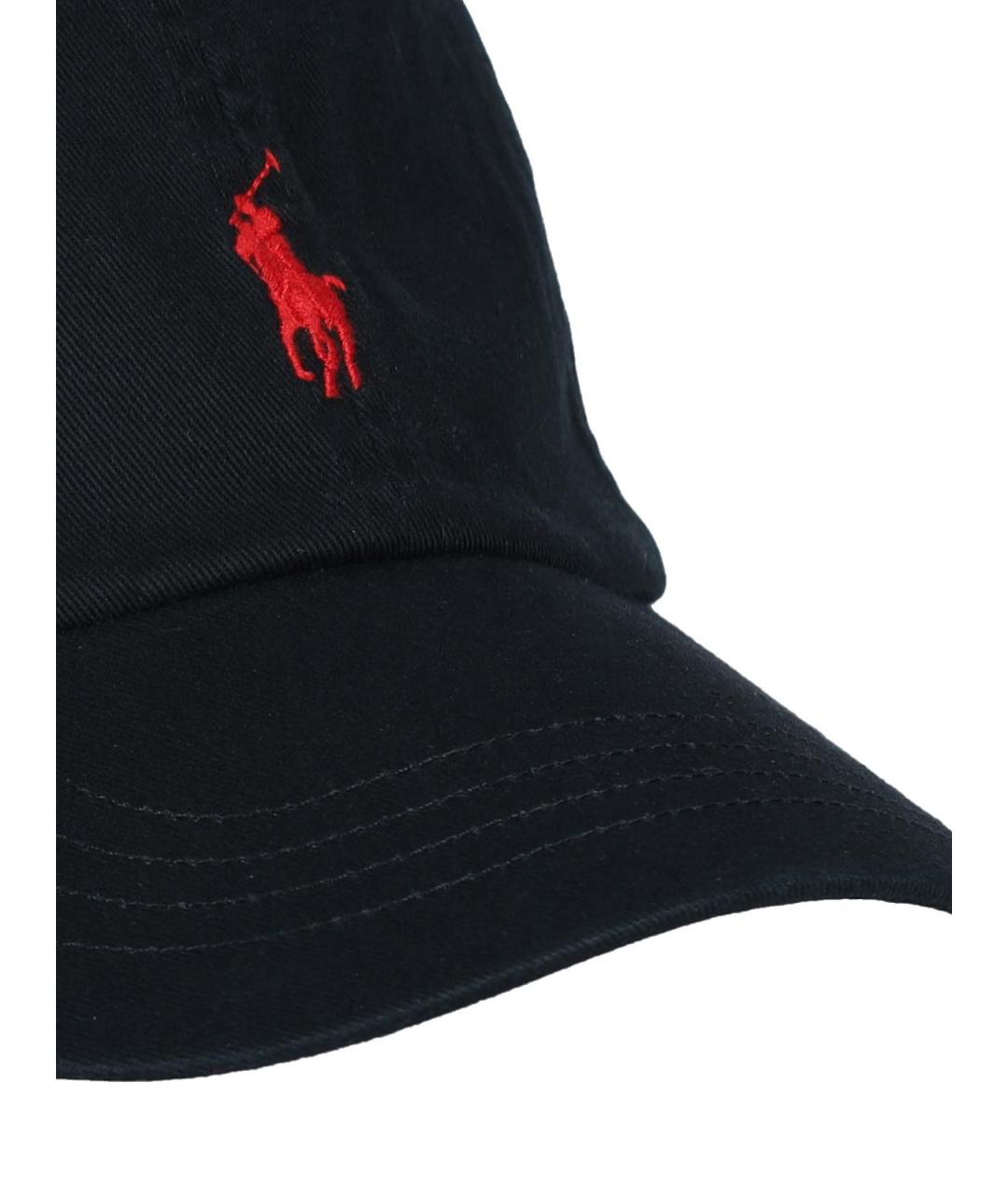 POLO RALPH LAUREN Черная хлопковая кепка/бейсболка, фото 3