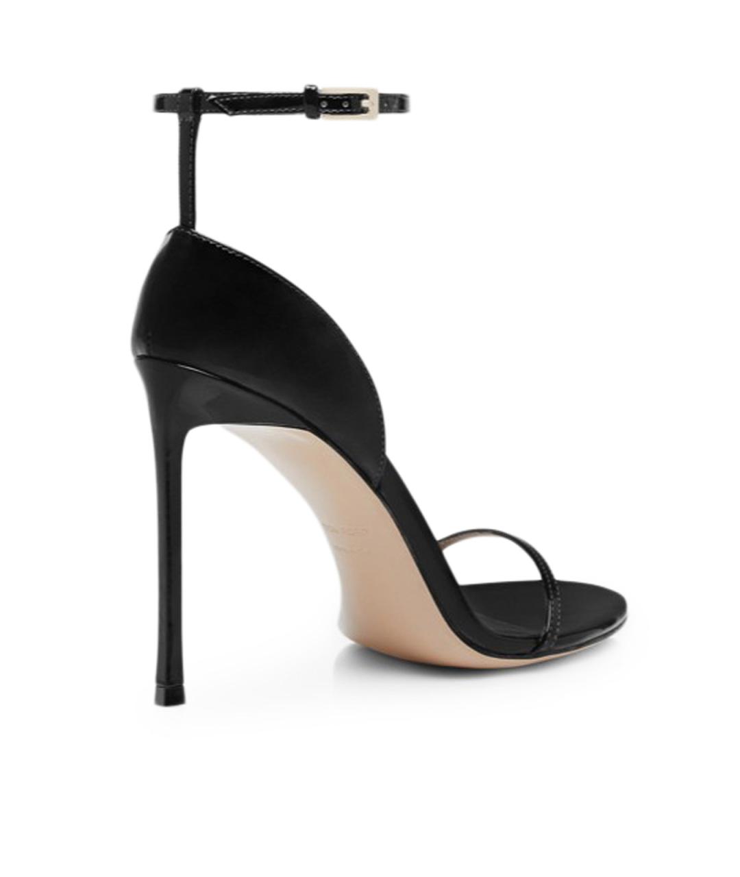 TOM FORD Черные кожаные босоножки, фото 4