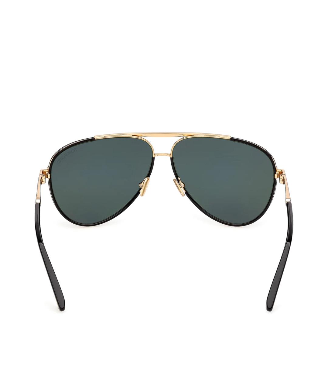 TOM FORD Черные металлические солнцезащитные очки, фото 3
