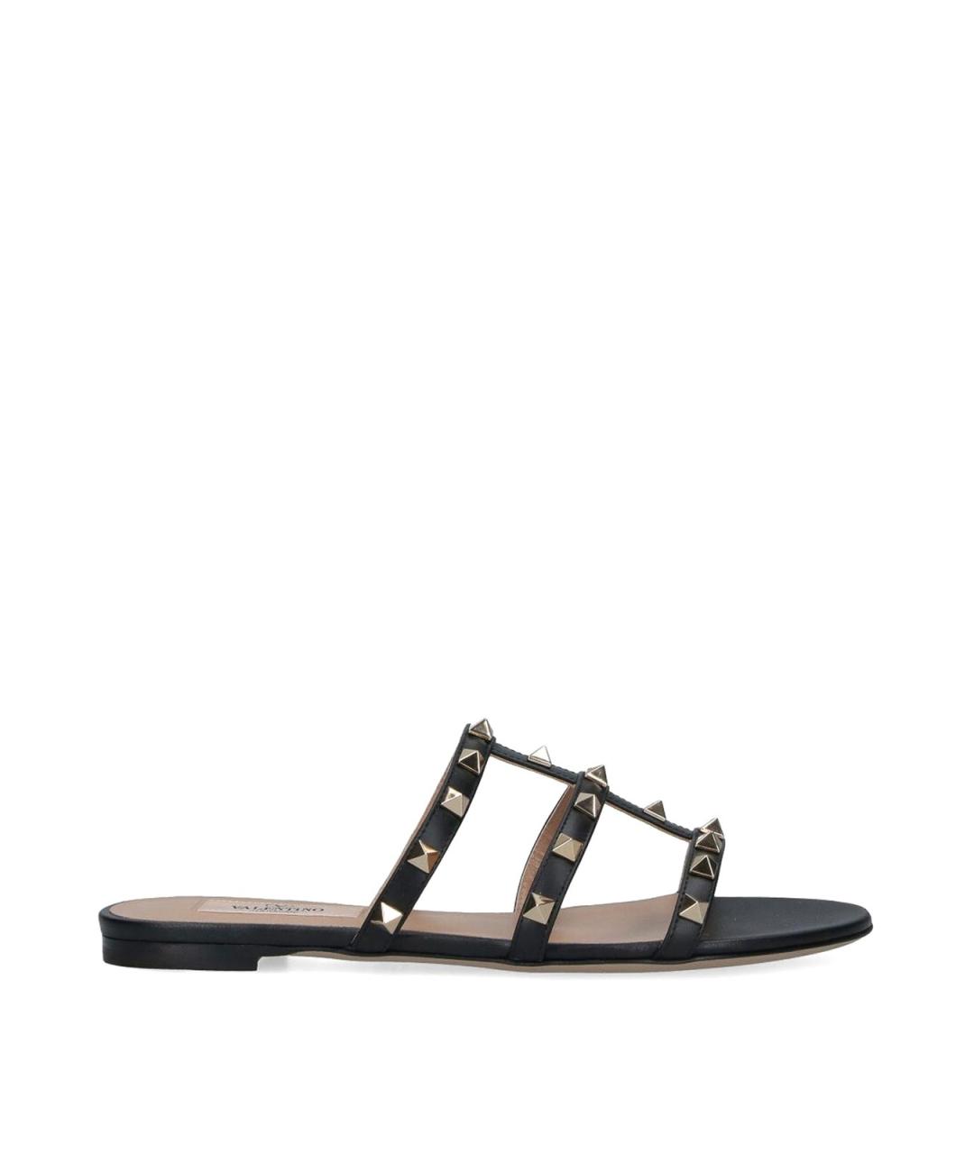 VALENTINO Черные шлепанцы, фото 1