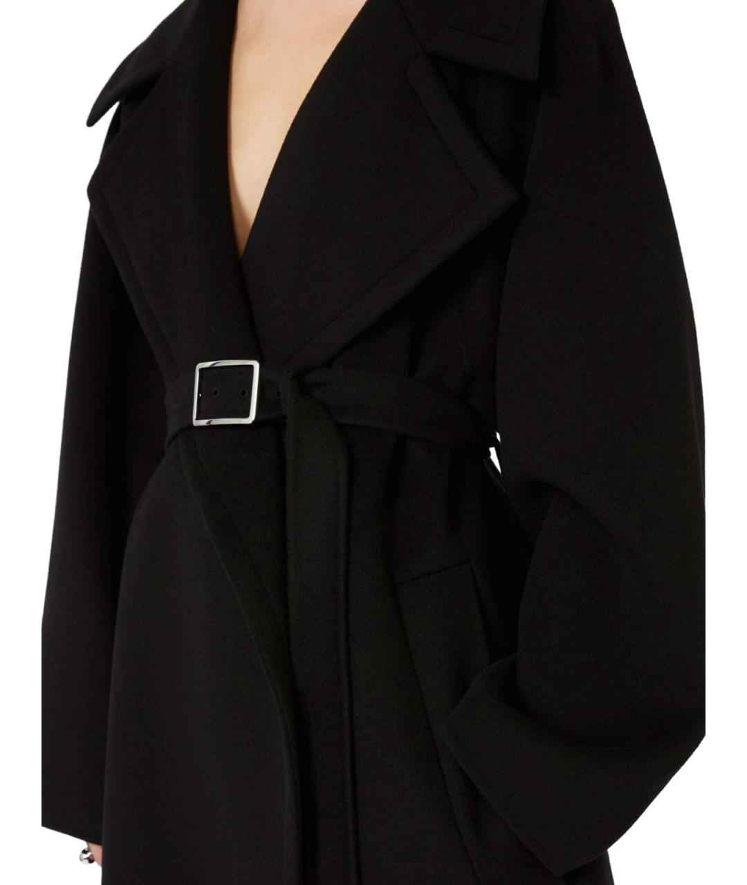 SPORTMAX Черное пальто, фото 5