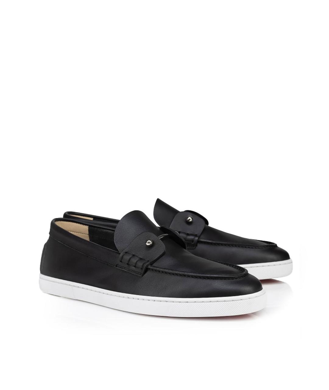 CHRISTIAN LOUBOUTIN Черные лоферы, фото 2