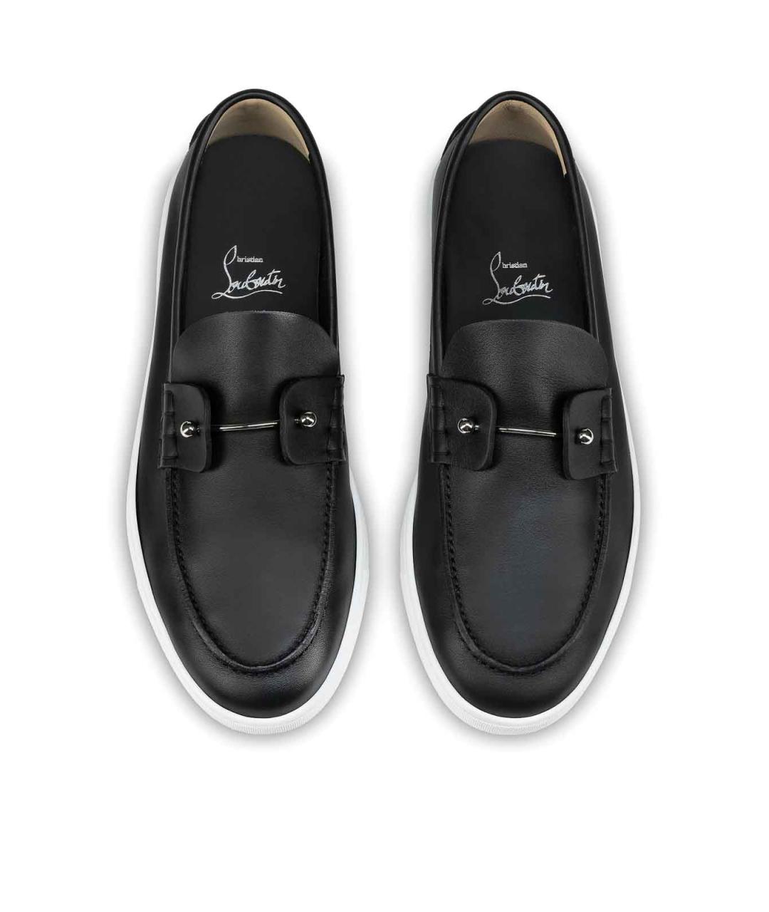 CHRISTIAN LOUBOUTIN Черные лоферы, фото 4