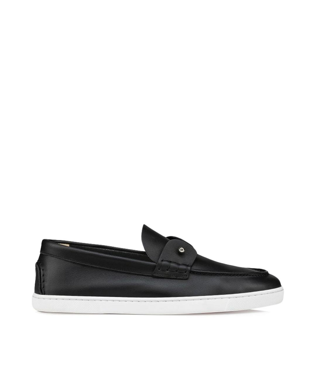 CHRISTIAN LOUBOUTIN Черные лоферы, фото 1