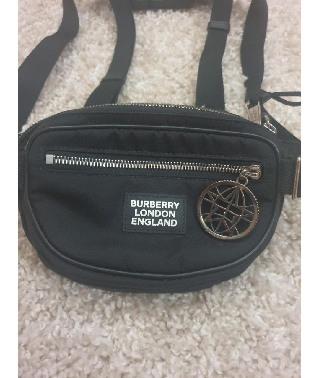 BURBERRY Черная поясная сумка, фото 7