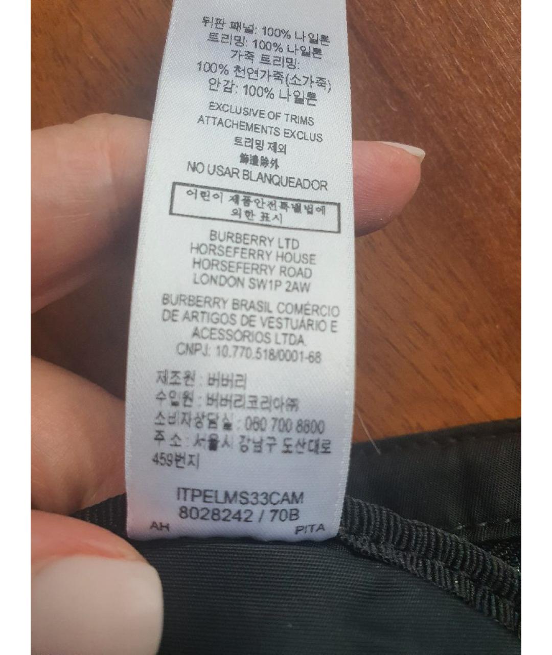 BURBERRY Черная поясная сумка, фото 5
