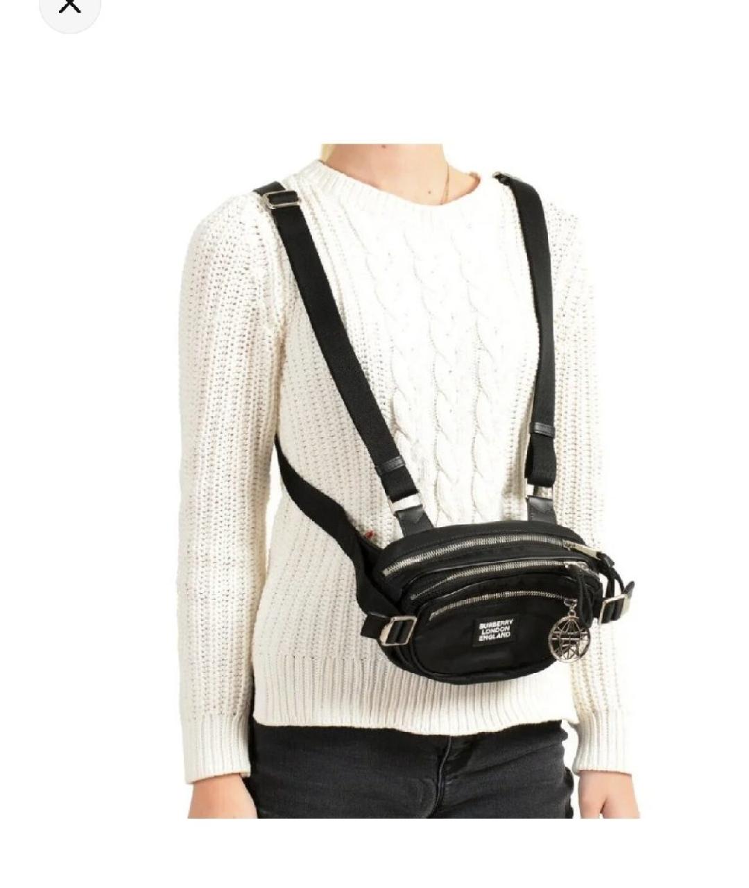 BURBERRY Черная поясная сумка, фото 3