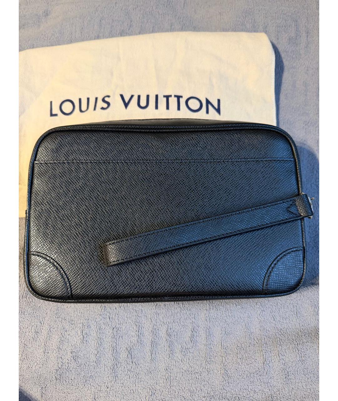 LOUIS VUITTON Черная барсетка, фото 3